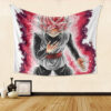 Black Goku Rose Grin Tapestry TA10062162
