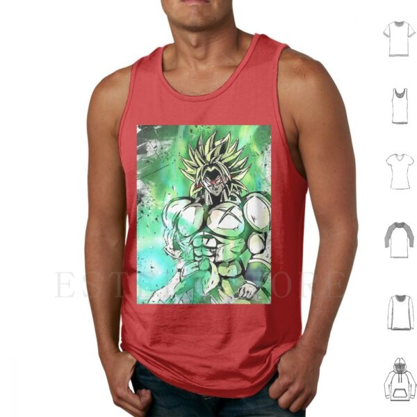 Broly Legendary Tank Tops Vest Cotton Android 18 Android 17 TT07062090