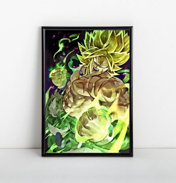 Broly The Legendary Super Saiyan Poster Framed Art DBZ NEW USA WA07062291