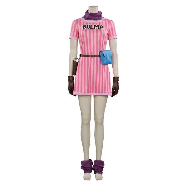 Bulma Cosplay Costume Anime Adult Women Dress Outfits CO07062050