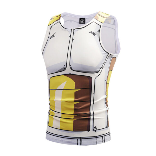 Camiseta de Dragon Ball 3D para hombre, ropa deportiva ajustada TT07062201