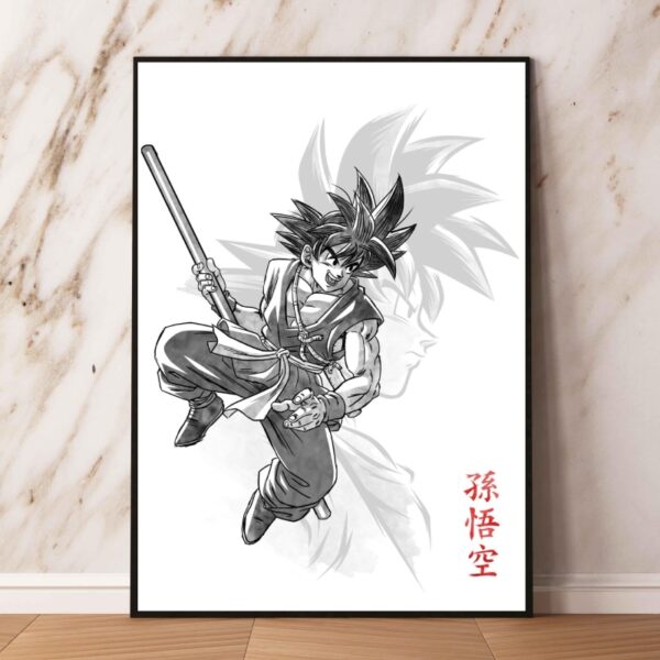 Canvas Posters Goku Modern Home Wall Art Classic PO11062443