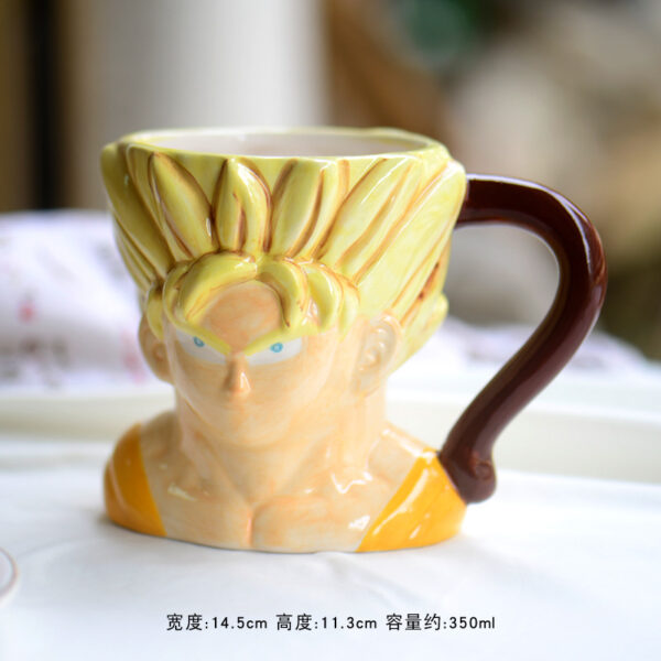 Cartoon Anime Dragon Ball Son Goku Ceramic Mug Ceramic Bowl Coffee Cup Beverage Cup Office Drink Water Play Tricks Originality MG06062291