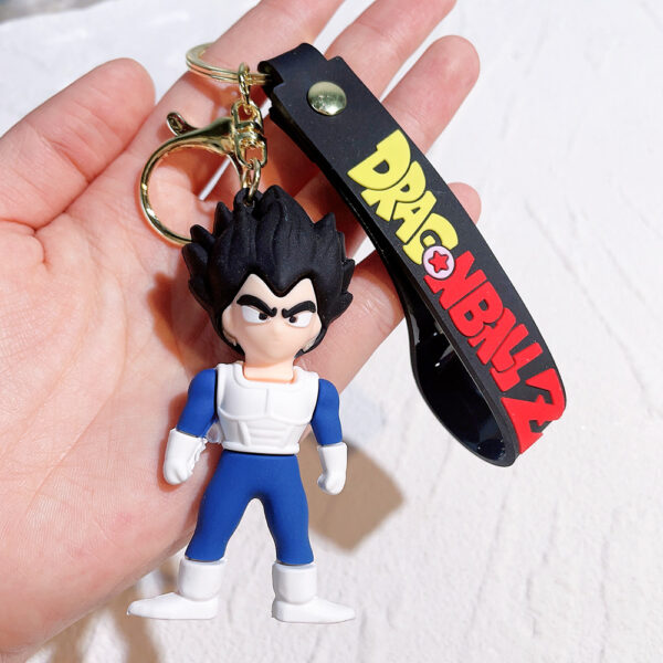 Cartoon Anime Dragon Ball Z Figure Son Goku Vegeta Freeza Keychain KC07062431