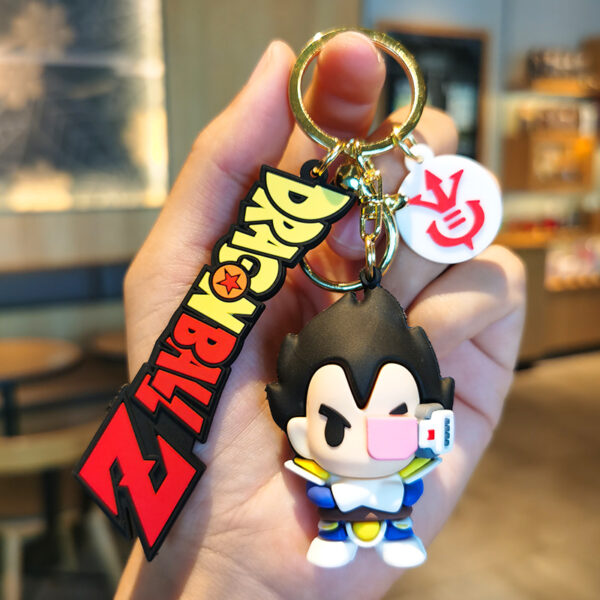 Cartoon Anime Dragon Ball Z Key Chain Son Goku Kuririn Bobo Pilaf Chiaotzu Majin Buu Keychains Accessories Decoration Figure KC07062383