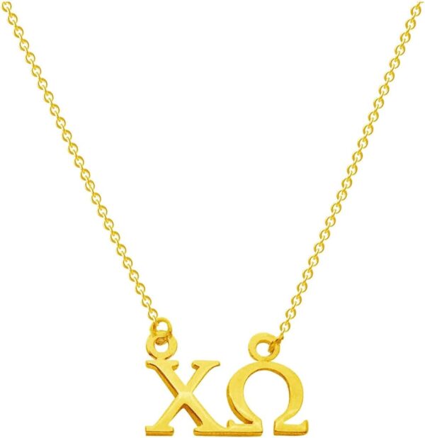 Chi Omega Sorority Necklace Chi Omega Floating Necklace Gold Filled JE06062101