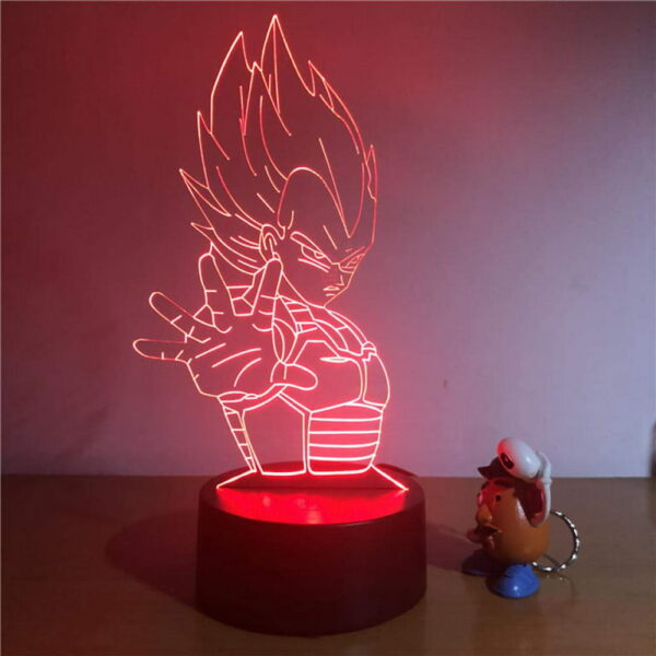 Children s 3D Night Light，LED Dragon Ball Z Vegeta Super LA10062117