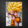 Classic Anime Dragon Ball Goku Modular Wall Art PO11062341