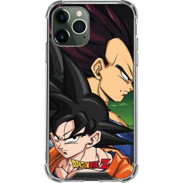 Clear Phone Case for iPhone 12 Pro Max Dragon Ball Z Goku & Vegeta Design PC06062531