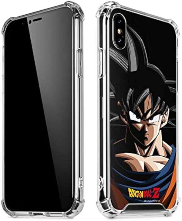 Clear Phone Case for iPhone X XS Dragon Ball Z Goku Portrait Design PC06062033