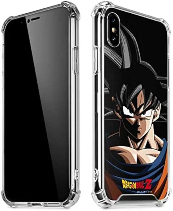 Clear Phone Case for iPhone X XS Dragon Ball Z Goku Portrait Design PC06062033