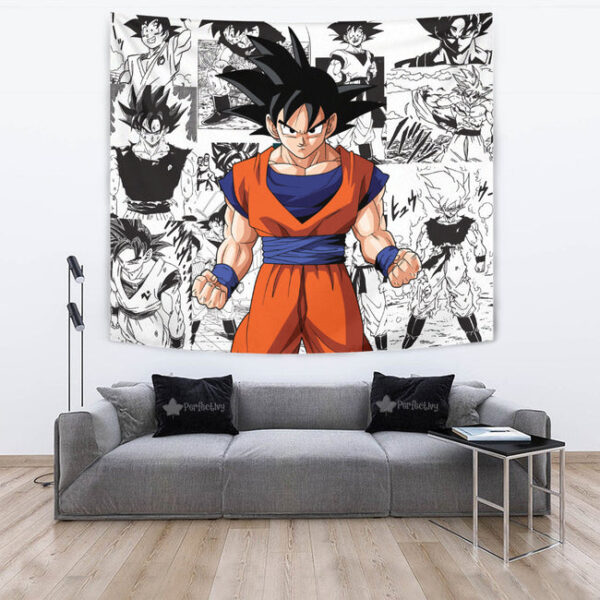 Custom Goku Dragon Ball Anime Manga Room Decor Tapestry... TA10062253