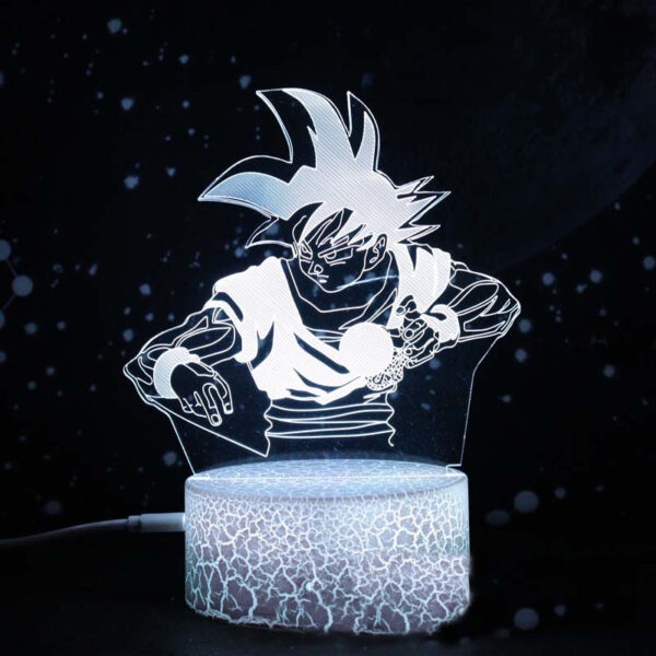 DRAGON BALL Anime Night Light Acrylic Decoration 3D Led Lamp Carrot Kakarot Vegeta Son Gohan Hermit Kids Desk Lamp Child Gifts LA10062273