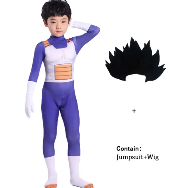 Disfraz de Cosplay de Vegeta para niños y adultos, traje de CO07062431
