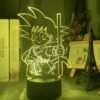 Dragon Ball Acrylic Led Night Light Anime Goku Kakarotto Vegeta Figure for Kids Child Bedroom Decor Cool Super Saiyan Lamp Gifts LA10062267