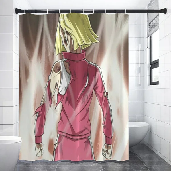 Dragon Ball Android 18 Ultra Instinct Epic Streetwear Shower Curtain SC10062133