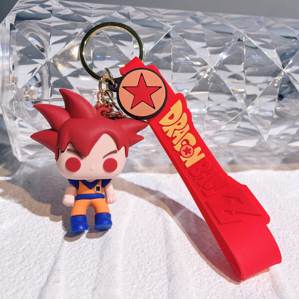 Dragon Ball Anime Character Super Saiyan Son Guko Vegeta Beerus Figure Keychain Pendant Gift KC07062142