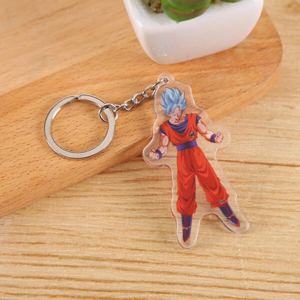 Dragon Ball Anime Double Layer Transparent Acrylic Keychain Sun Wukong Turtle Immortal Dragon Ball Super Pendant Creative KC07062387