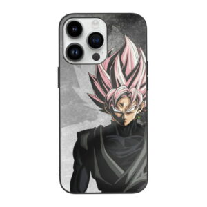 Dragon Ball Black Goku Rose Phone Case for iPhone 14 Plus Pro Max iPhone 13 Mini Pro Max PC06062269