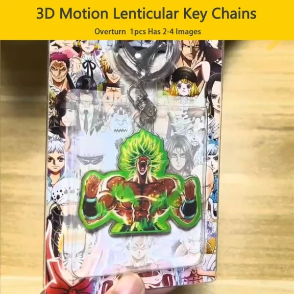 Dragon Ball Broly Anime 3D Motion Key Chains Acrylic Keychain KC07062390