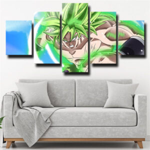 Dragon Ball Broly Green Hair Canvas Art Print TA10062217