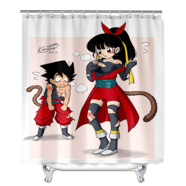 Dragon Ball Chichi Android 18 21 Bulma Chirai Kawaii Cartoon Shower Curtain SC10062140