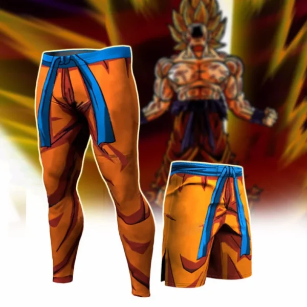 Dragon Ball D Printed Pattern Suits Compression Shirt Men Pants Skinny Legging Tights Trousers Male Goku Costume T shirts LG11062042