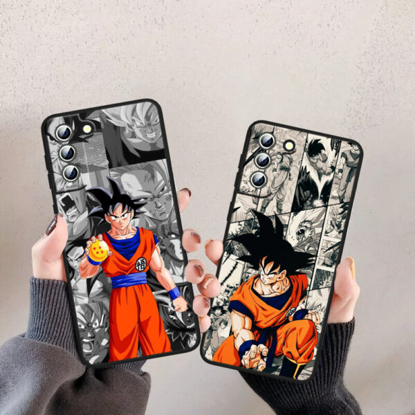 Dragon Ball God Goku Vegeta Phone Case For Samsung Galaxy S23 S22 S21 S20 FE Ultra S10e S10 S9 S8 Plus Lite Black Cover PC06062192