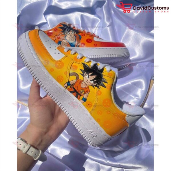 Dragon Ball Goku AF1 Custom Shoes, Custom Hand Painted Shoes SH07062024