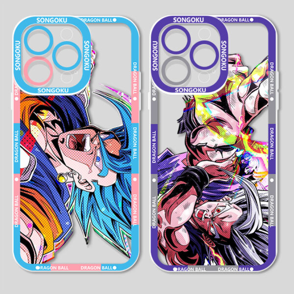 Dragon Ball Goku Gohan Case For iPhone 15 14 13 12 11 Mini XS XR X Pro MAX 8 7 6 Plus SE Angel Eyes Transparent Apple Case PC06062220