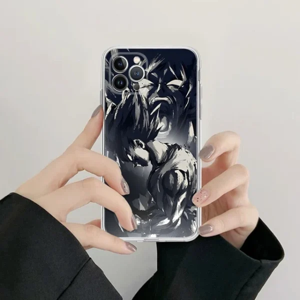 Dragon Ball Goku Luxury Phone Case for iPhone 14 13 12 PC06062245