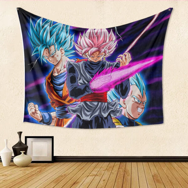 Dragon Ball Goku Rose Vegeta Ultra Instinct Tapestry TA10062246