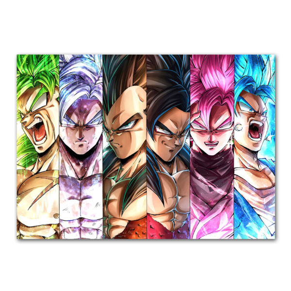 Dragon Ball Goku and Vegeta Canvas Wall Art PO11062325