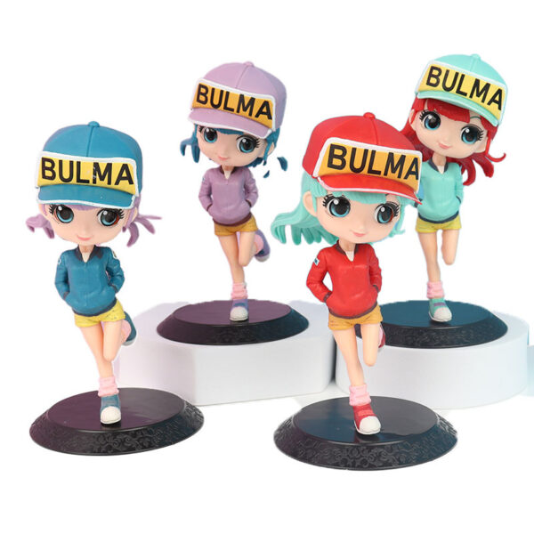 Dragon Ball Heroine Movable Doll Bulma Handmade Beautiful Girl Anime Toy Model Doll Princess Cake Decoration Christmas Gift CO07062276