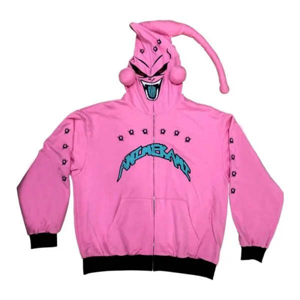 Dragon Ball Majin Buu Zipper Coat Fashion Style Loose Casual Warm Jacket Anime Peripheral Funny Cosplay Clothing Hoodie Gift SW11062504