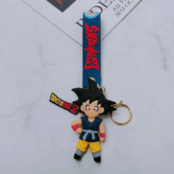 Dragon Ball Silicone Doll Keychain Pendant Goku KC07062650