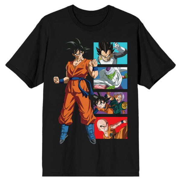 Dragon Ball Super Goku Character Panels Men s Black T shirt SW11062512