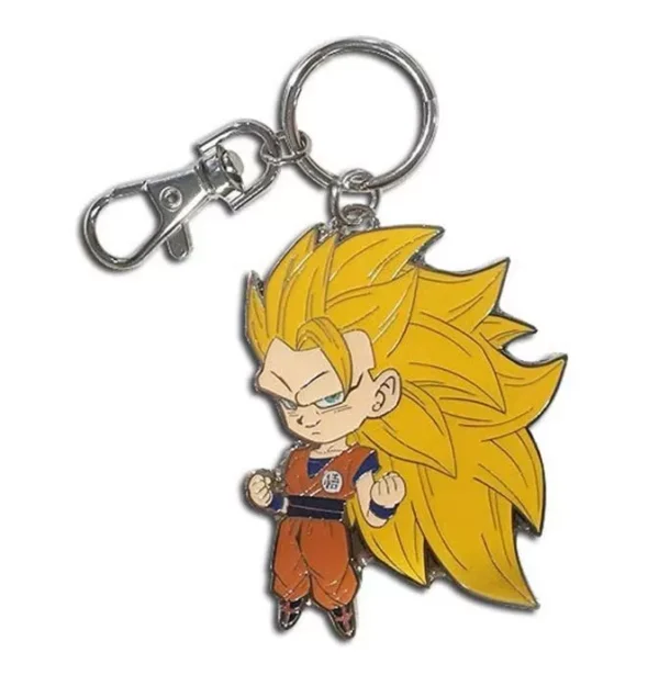 Dragon Ball Super Metal SD SS3 Goku Keychain NEW IN STOCK KC07062687