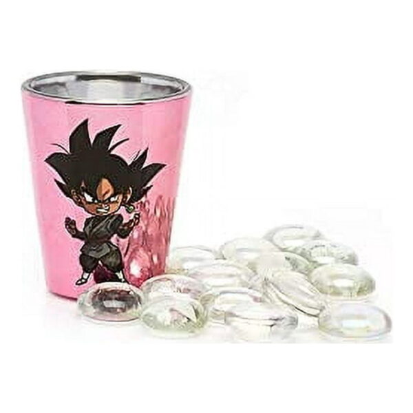 Dragon Ball Super Mini Multicolor Glass Set Featuring Trunks, Goku Black, Goku, and Vegeta MG06062279