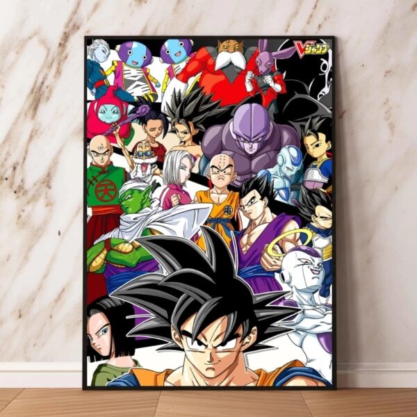 Dragon Ball Super Saiyan Canvas Kakarotto Painting Kuririn WA07062271