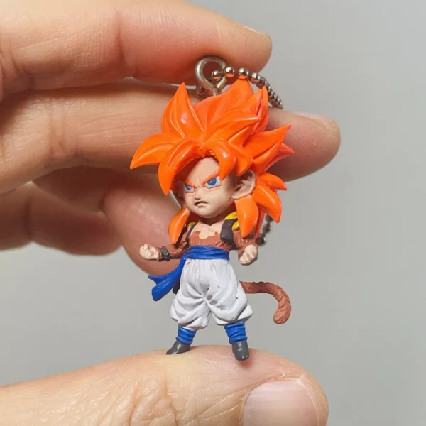 Dragon Ball Super Saiyan Gogeta Figure Toy Chain Charm Keychain KC07062220