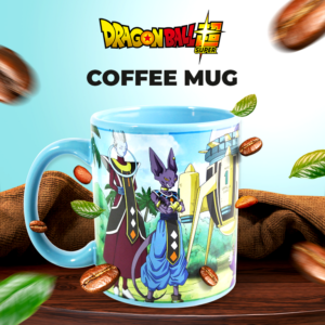 Dragon Ball Super Vegeta, Goku, and Future Trunks Sky Blue 11 oz Ceramic Coffee Mug MG06062062