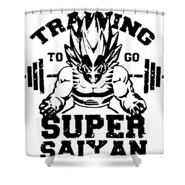 Dragon Ball Vegeta Print Super Shower Curtain by Tinh Tran SC10062151