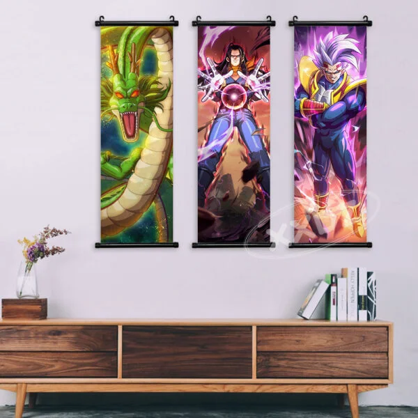 Dragon Ball Wall Art Goku Saiyan Hanging Canvas Anime Poster WA07062091
