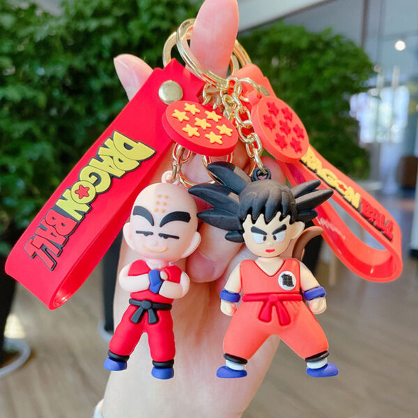 Dragon Ball Z Accessories Keychain Charms Anime Figure Goku Cute Decoration Keychain Women Keyring Pendant Holder Toys Gift KC07062688