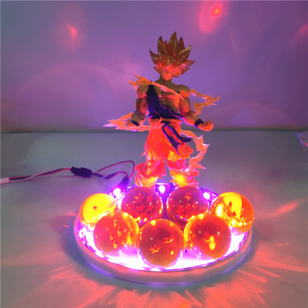 Dragon Ball Z Anime Figures Son Goku Lampara Action Figures Super Saiyan Toys Crystal Balls Remote Control PVC Figure Xmas Gift LA10062135