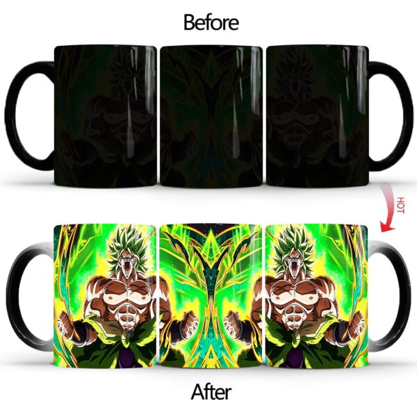 Dragon Ball Z Ceramic Color Change Thermal Reaction Temperature Coffee Mug Broly MG06062195