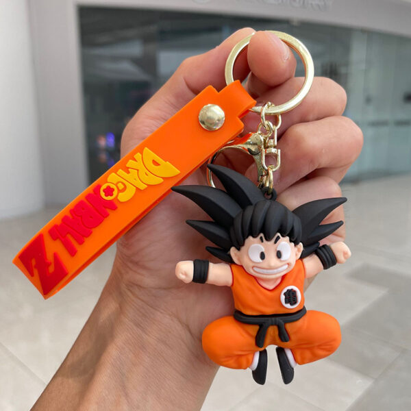 Dragon Ball Z Doll Pendant Anime Action Figure Childhood Sun Wukong Keychain Car Key Chain Bag Key Ring Pendant Birthday Gift KC07062289