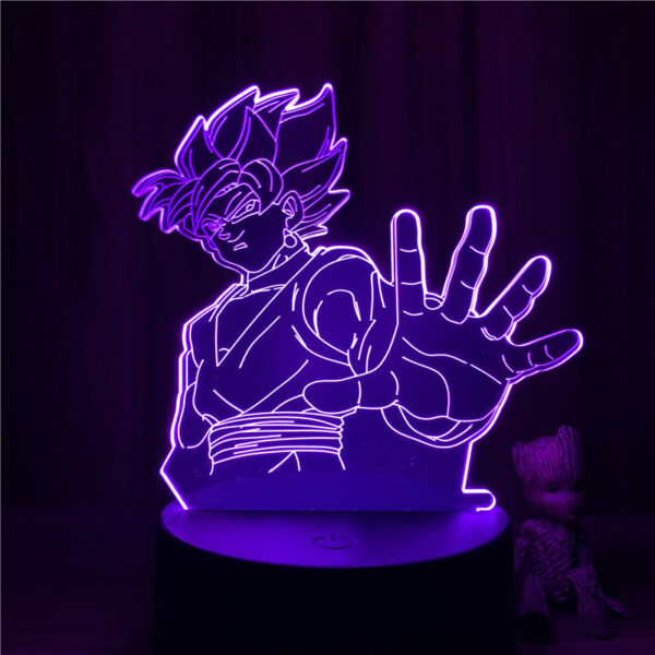 Dragon Ball Z Figure Gogeta Smiling Battle Buu 3D Lamp Night Light Figure Jiren Broly Goku 7 Colors Touch Table Lamp Gift Model LA10062226