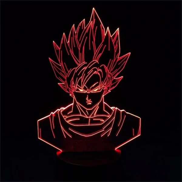 Dragon Ball Z Figure Goku Super Saiyan 3D Lamp LED Night LA10062256
